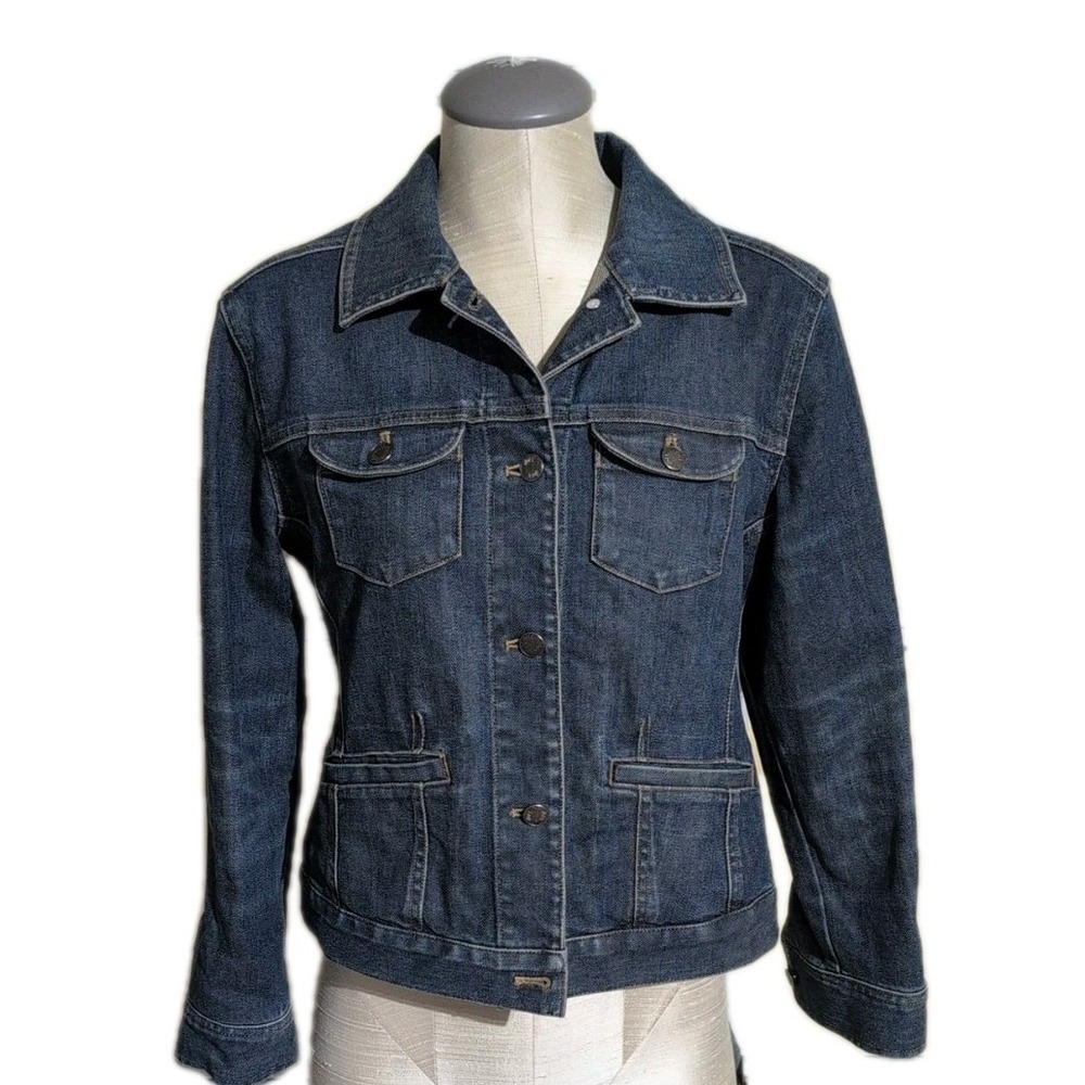 J Jill Women's Denim Jean Jacket PXS Country Core Minimalistic Relax Casual fit